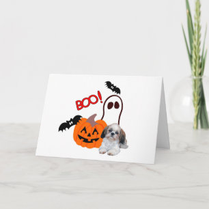 Shih Tzu Halloween Grußkarte Karte