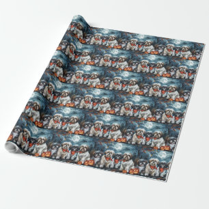 Shih Tzu Halloween Spooky Geschenkpapier