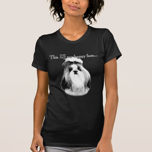 Shih Tzu Happy Face T-Shirt (Vorderseite)