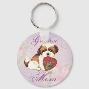 Shih Tzu Heart Mama Schlüsselanhänger
