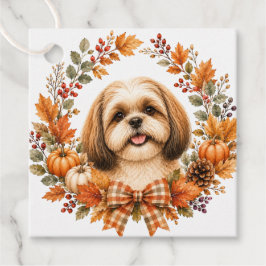 Shih Tzu Herbstkranz Geschenkanhänger