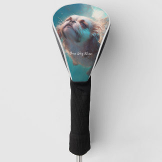 Shih Tzu Hund schwimmen in Wasser 001 Golf Headcover