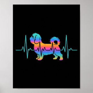 Shih tzu Hund shihtzu Hund Herzschlag shitzhu lust Poster