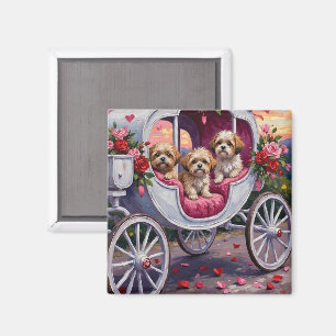 Shih Tzu Hund Valentinstag Magnet