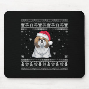 Shih Tzu Hunde Liebhaber Männer Frauen Santa Hässl Mousepad