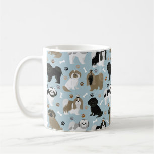 Shih Tzu Hunde Paws and Bones Kaffeetasse