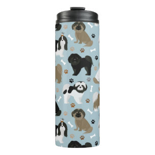 Shih Tzu Hunde Paws and Bones Thermosbecher