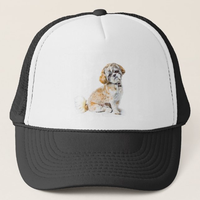 Shih-Tzu-Hundehund Truckerkappe (Vorderseite)
