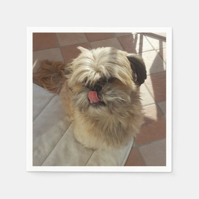 Shih Tzu Hundepapiernapkins Serviette (Vorderseite)