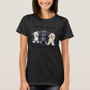 SHIH TZU HUNGS MACHT MIR GLÜCKLICH, MENSCHEN MACHE T-Shirt