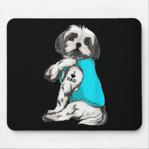 Shih Tzu I Liebe Vater Tattoo Apparel, Hunde Vater Mousepad