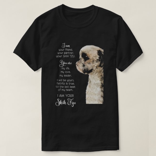 Shih Tzu Im dein Freund T-Shirt (Design vorne)