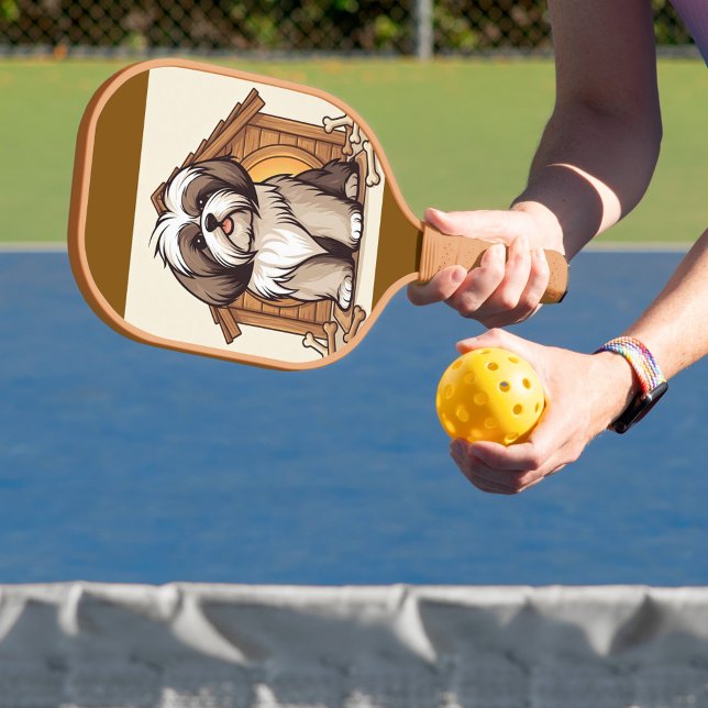 Shih Tzu Kunst Pickleball Schläger (For players who love dogs!)