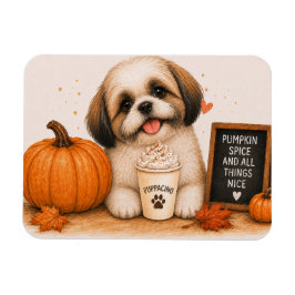 Shih Tzu Kürbisgewürz Magnet