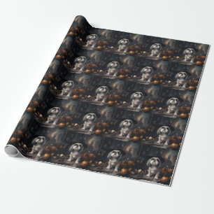 Shih Tzu Kürbisse Halloween Gruselig Geschenkpapier