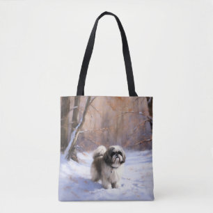 Shih Tzu Let It Snow Weihnachten