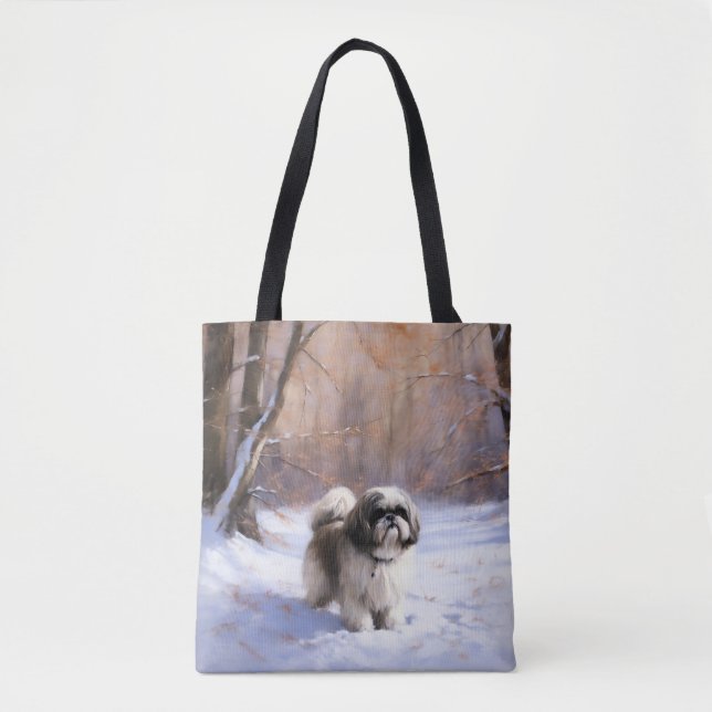 Shih Tzu Let It Snow Weihnachten (Vorderseite)
