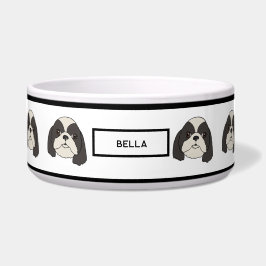 Shih Tzu - Lhasa apso - Individuelle Name Bowl for Napf