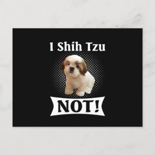 Shih Tzu Liebe Niedlich Funny Shih Tzu Ankündigungspostkarte