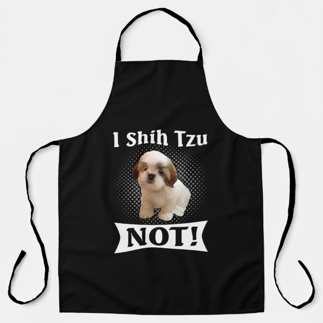 Shih Tzu Liebe Niedlich Funny Shih Tzu Schürze (Vorderseite)