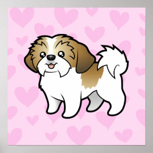 Shih Tzu Liebe (Welpenschnitt) Poster