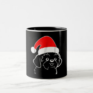 Shih Tzu Liebhaber Shih Tzu Ugly Christmas Gesche Zweifarbige Tasse