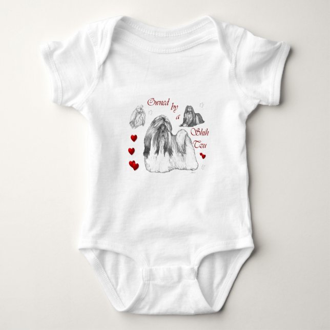 Shih Tzu Lovers Geschenke Baby Strampler (Vorderseite)