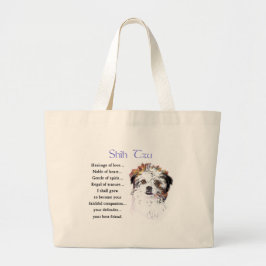 Shih Tzu Lovers Geschenke Jumbo Stoffbeutel