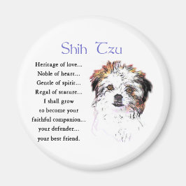 Shih Tzu Lovers Geschenke Magnet