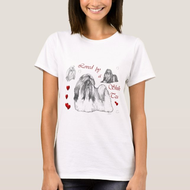 Shih Tzu Lovers Geschenke T-Shirt (Vorderseite)