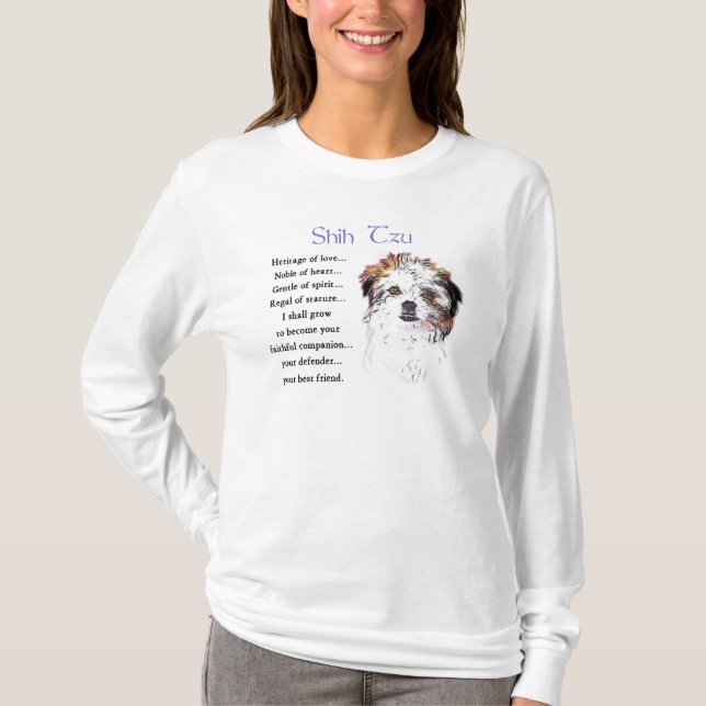 Shih Tzu Lovers Geschenke T-Shirt (Vorderseite)