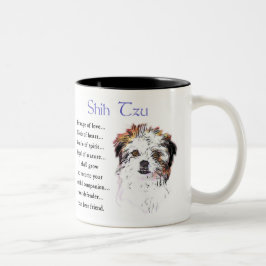 Shih Tzu Lovers Geschenke Zweifarbige Tasse