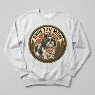 Shih Tzu Mama Crewneck Shih Tzu Hundemama Geschenk Sweatshirt