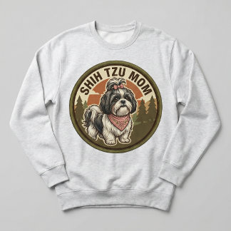 Shih Tzu Mama Crewneck Shih Tzu Hundemama Geschenk Sweatshirt