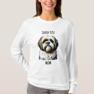 Shih Tzu Mama   Hundeliebhaber T-Shirt