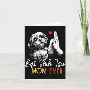 Shih tzu Mama immer lustiger Hund Mama Muttertag Karte
