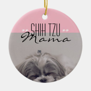 Shih Tzu Mama Ornament for Dog Mamas