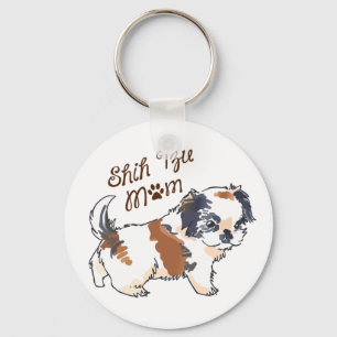 Shih Tzu Mama Schlüsselanhänger