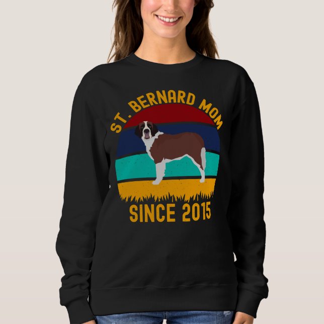 Shih Tzu Mama Seit 2015 Dogs Quotes Sweatshirt (Vorderseite)