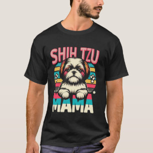 Shih Tzu Mama Shih Tzu Hund Haustier für Frauen T-Shirt