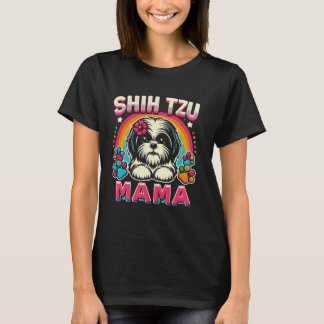 Shih Tzu Mama Shih Tzu Hund Haustier Für Frauen T-Shirt