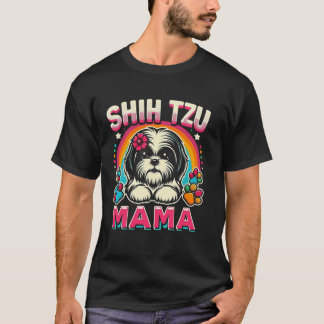 Shih Tzu Mama Shih Tzu Hund Haustier Für Frauen T-Shirt