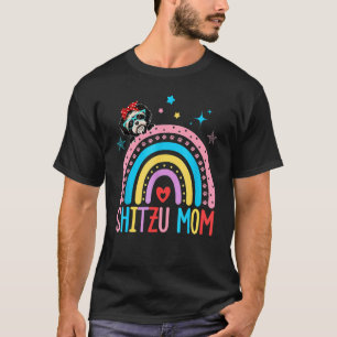 Shih Tzu Mama Süße Corgi Hundemama Welpen Pfotenab T-Shirt