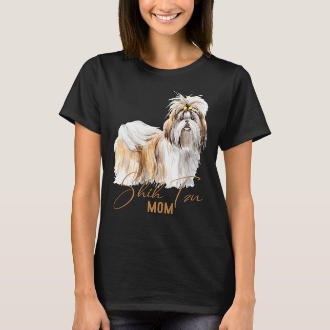 Shih Tzu Mama T-Shirt (Vorderseite)