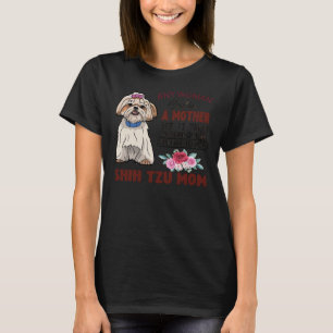 Shih Tzu Mama und Gesichtsmaske T-Shirt