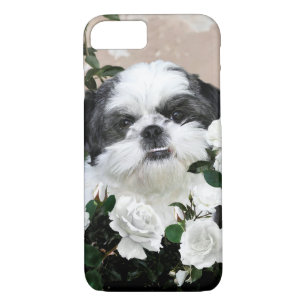 Shih Tzu mit Rosen Case-Mate iPhone Hülle