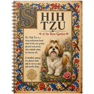Shih Tzu, mittelalterliche Bestiarien-Kunst Notizblock