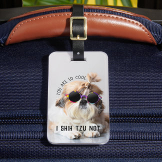 Shih Tzu Nicht lustige niedliche Hunde Liebhaber C Gepäckanhänger