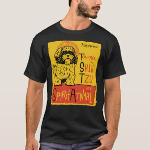 Shih Tzu Niedlich Dog Chat Noir Mashup T-Shirt