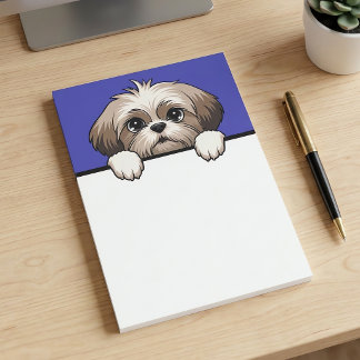 Shih Tzu Niedlich Peeking Welpe Dog Lover Geschenk Post-it Klebezettel